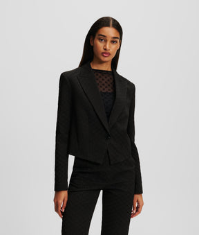 MONOGRAM CROPPED BLAZER