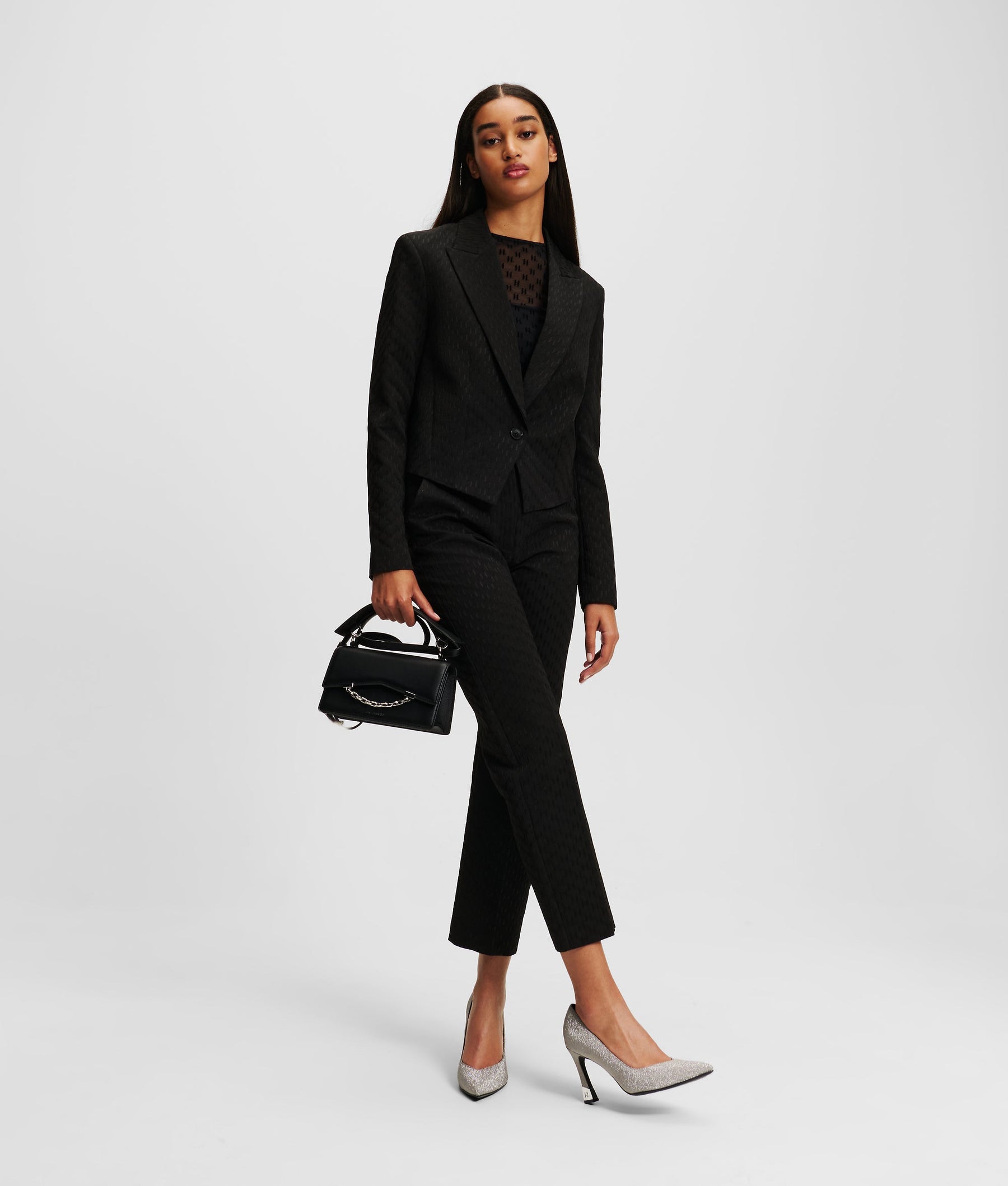 MONOGRAM CROPPED BLAZER