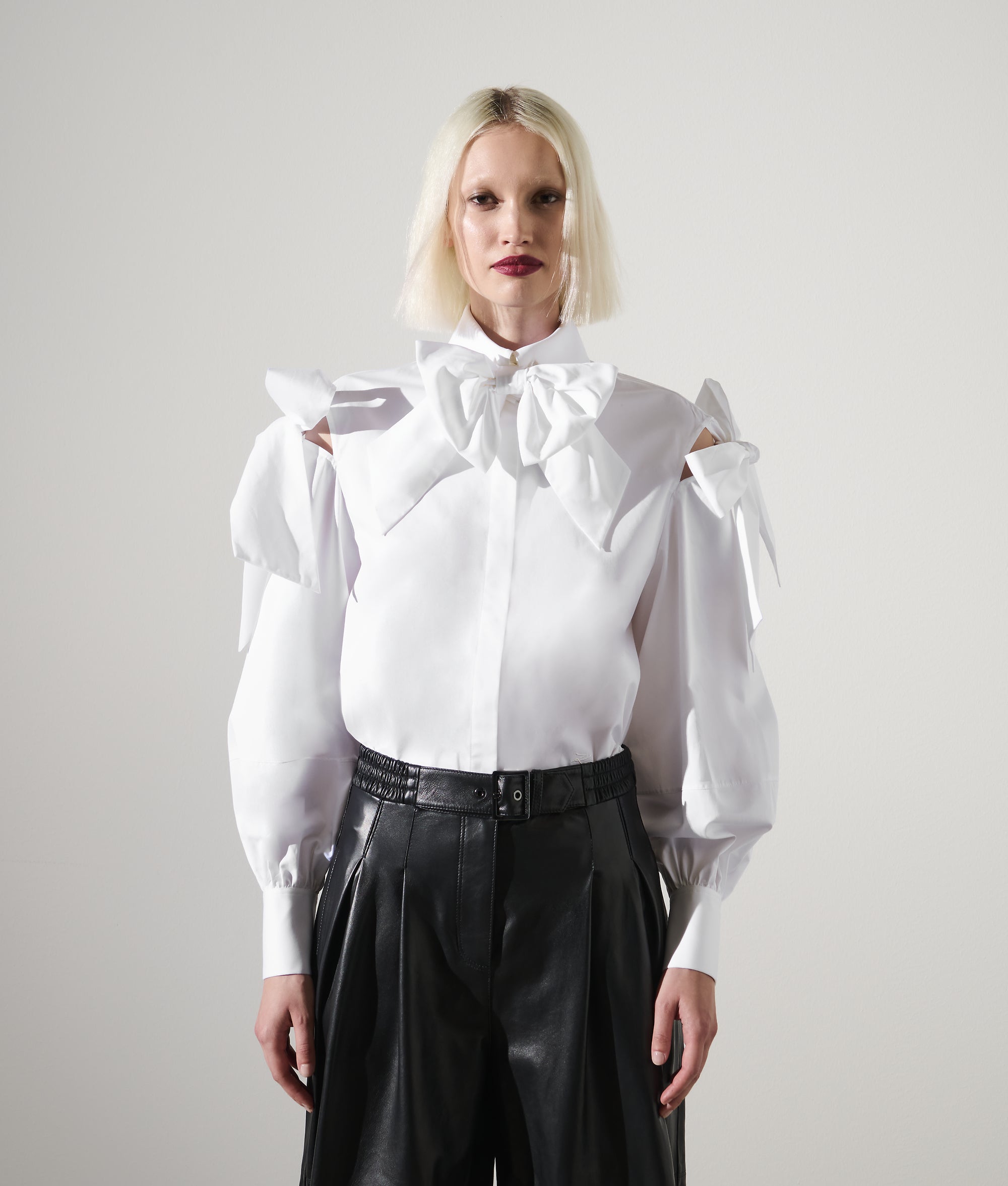 KARL STUDIO BOW DETAIL SHIRT