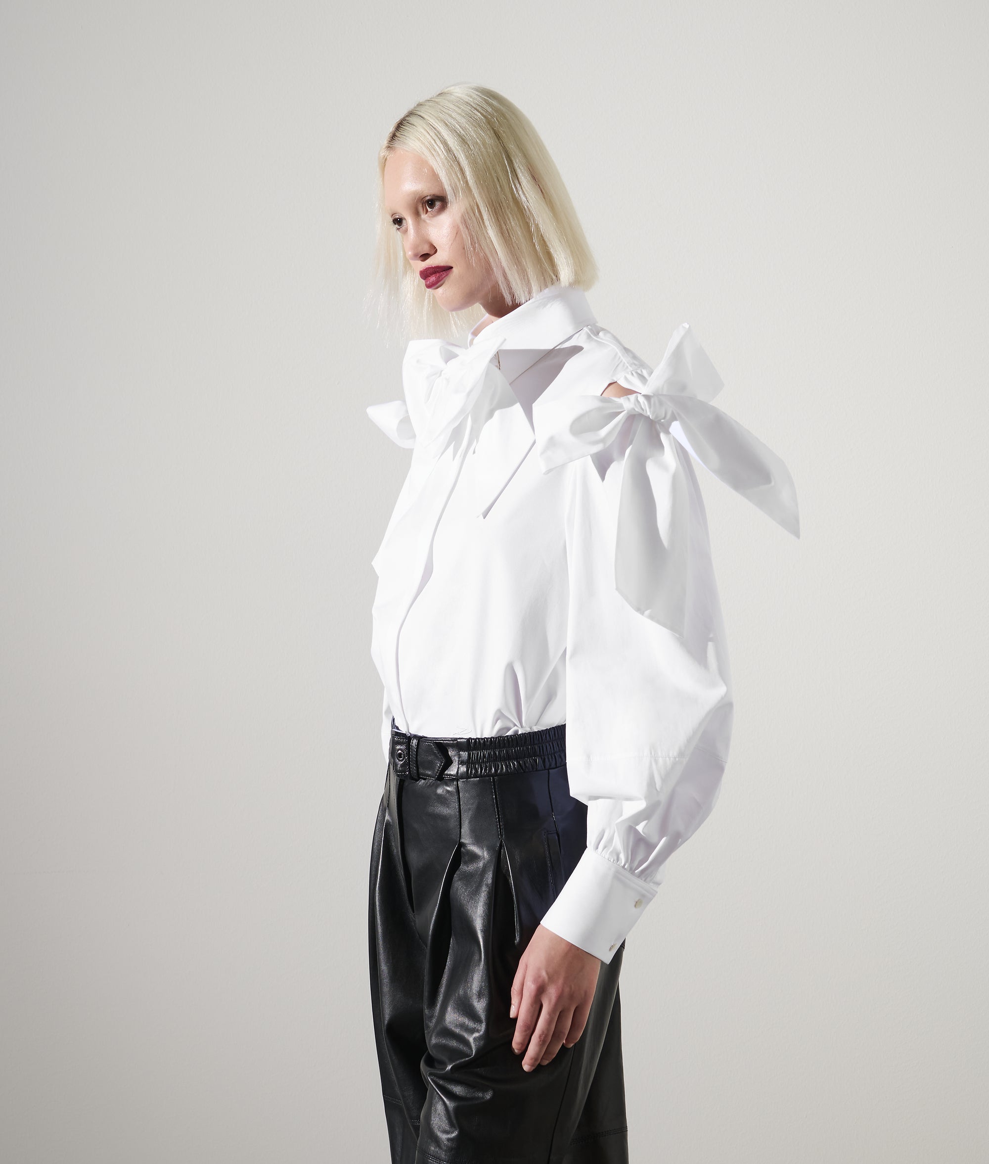 KARL STUDIO BOW DETAIL SHIRT