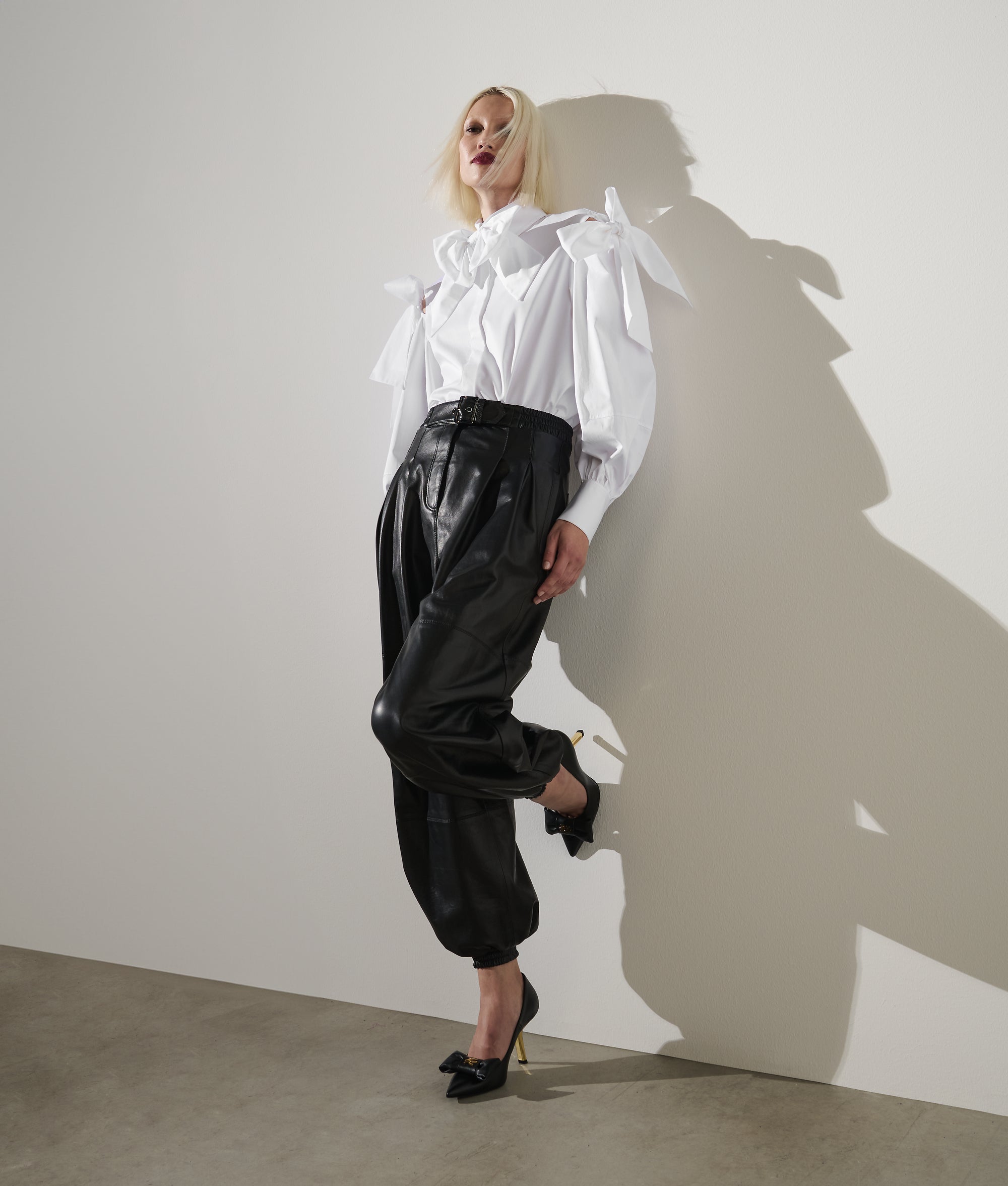 KARL STUDIO BOW DETAIL SHIRT