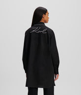 PEARL-EMBELLISHED TUNIC SHIRT