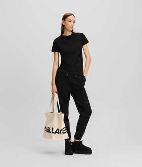 MONOGRAM RHINESTONE T-SHIRT