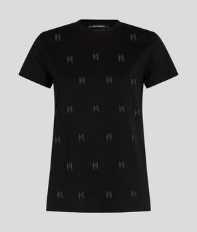 MONOGRAM RHINESTONE T-SHIRT