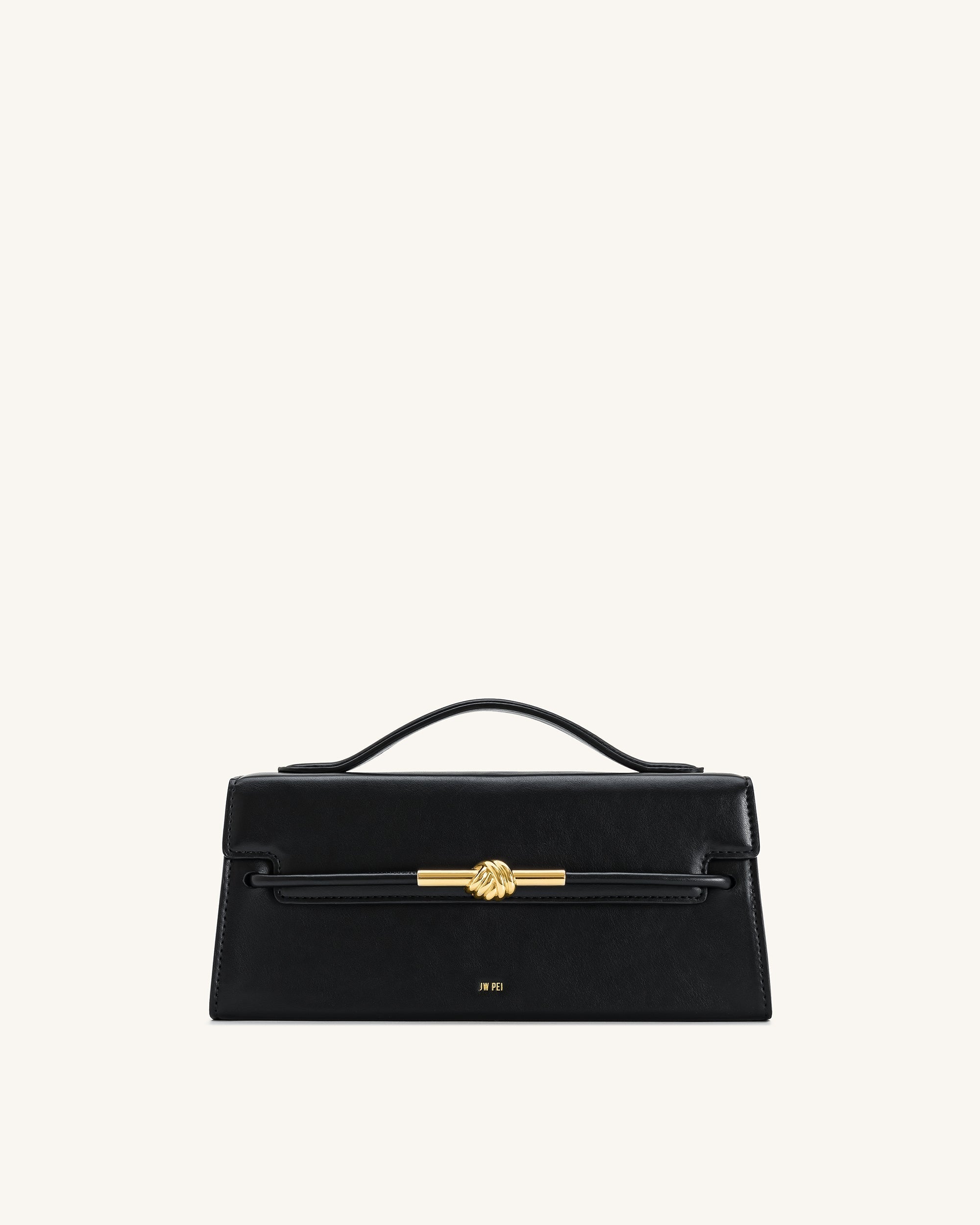 Lena Metal Rope Knot Top Handle Bag - Deep Claret