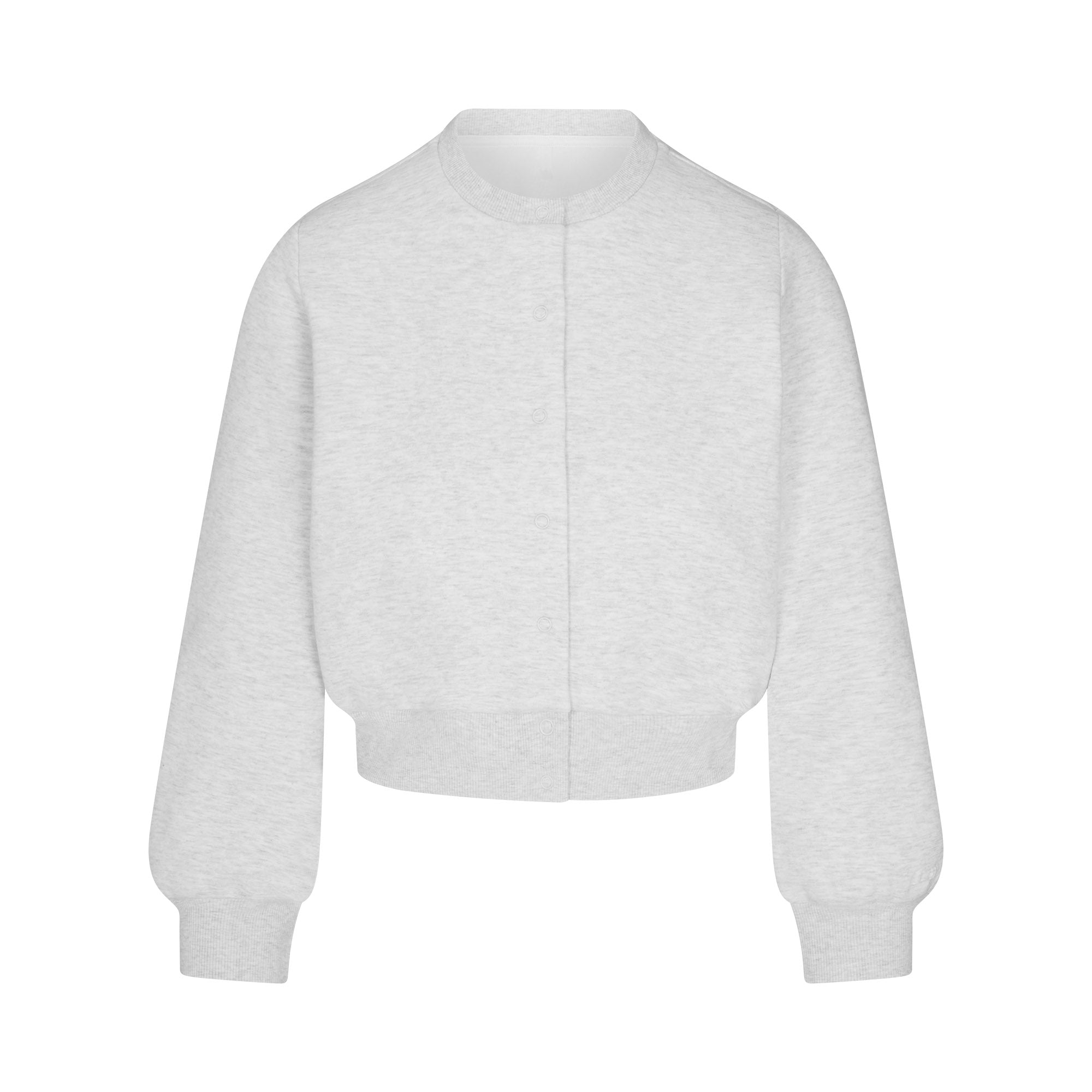 Cotton Fleece Shrunken Cardigan