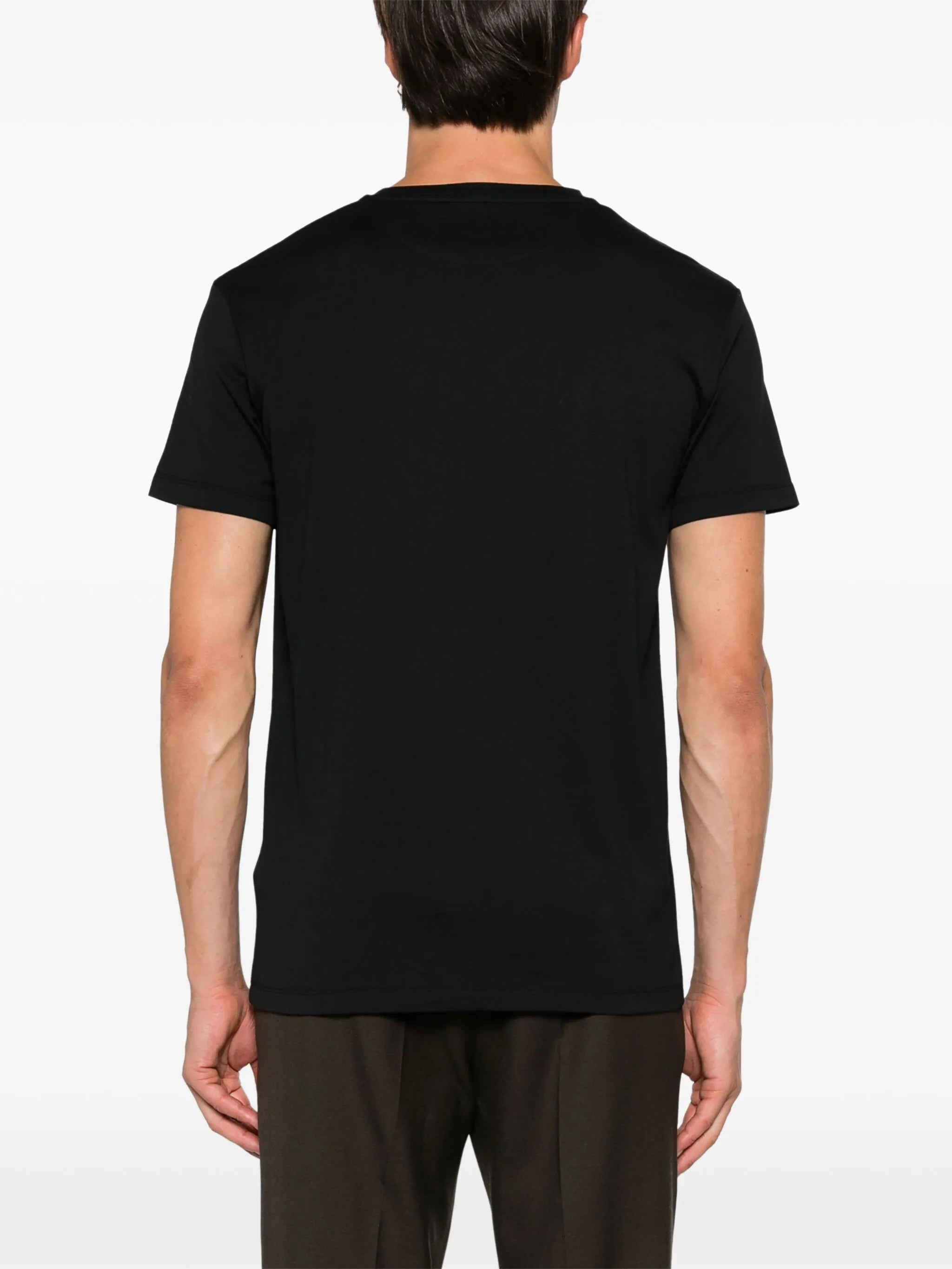 Fendi FF Labyrinth Embroidered T-shirt in Black