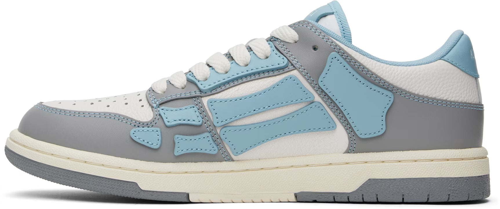 Blue & Gray Varsity Skel Top Low Sneakers