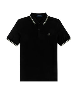 Fred Perry Double Green Apple Border Polo Shirt