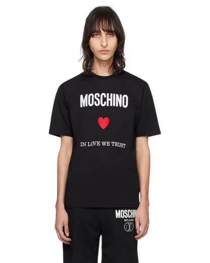 Black 'In Love We Trust' T-Shirt