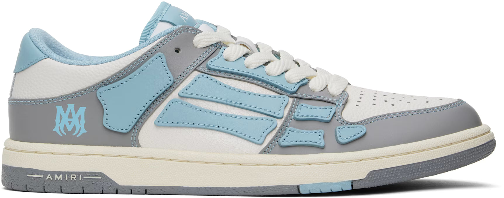 Blue & Gray Varsity Skel Top Low Sneakers