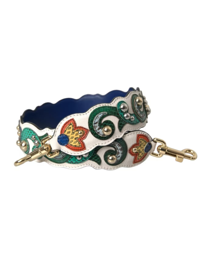 White Leather Shoulder Strap Accessory