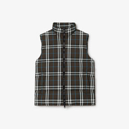 Check Puffer Gilet