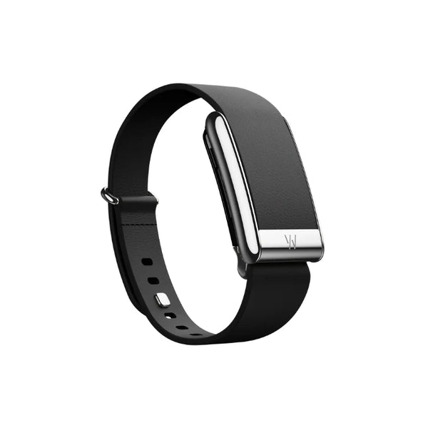 Whoop 5.0 Leatherluxe Tapered Black with Titanium Band (12 Month Peak Subscription Included)