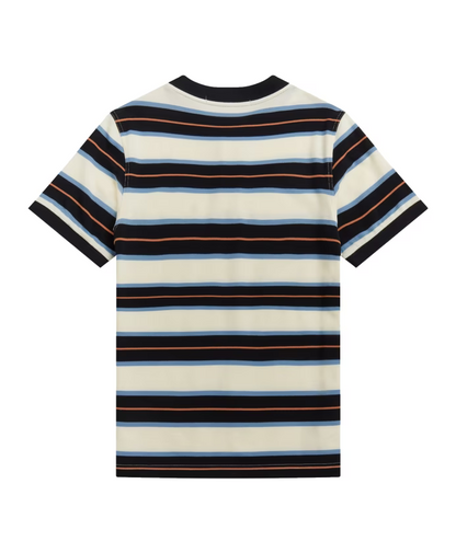 Fred Perry Striped Bomber Collar Polo Shirt