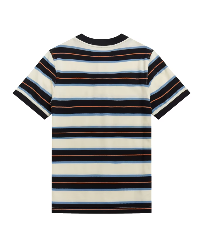 Fred Perry Striped Bomber Collar Polo Shirt