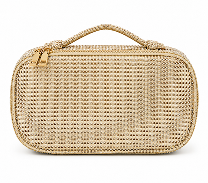 DIOR Beauty Gold Shimmer VIP/GWP Makeup Pouch Bag Christian Dior New w/Box