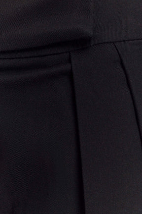 Penelope Pleated High Waisted Pants - Black
