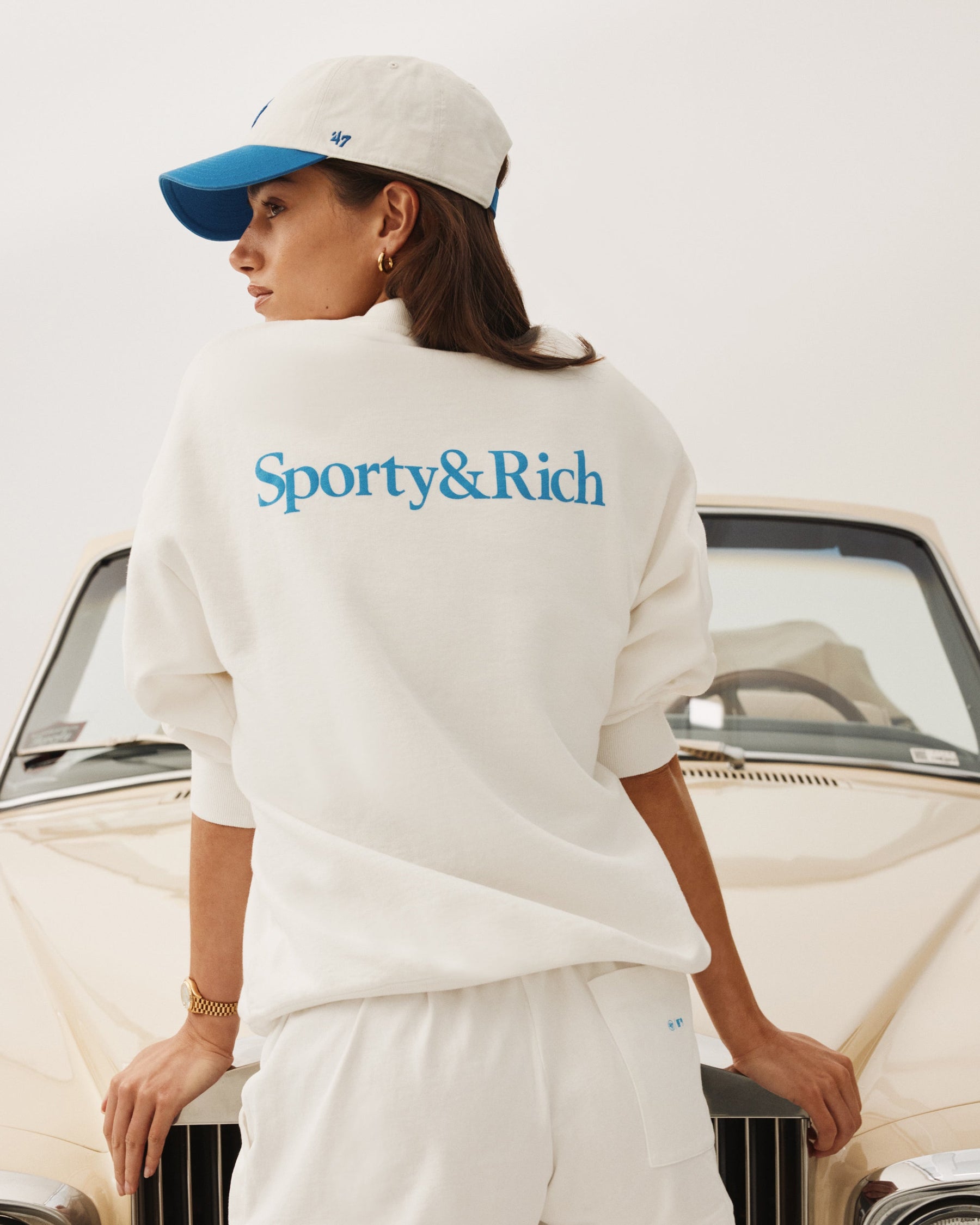 LA Hat - White/Team Blue