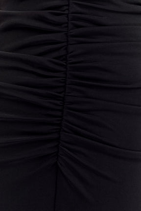 Vienna Slinky Cut Out Maxi Dress - Black