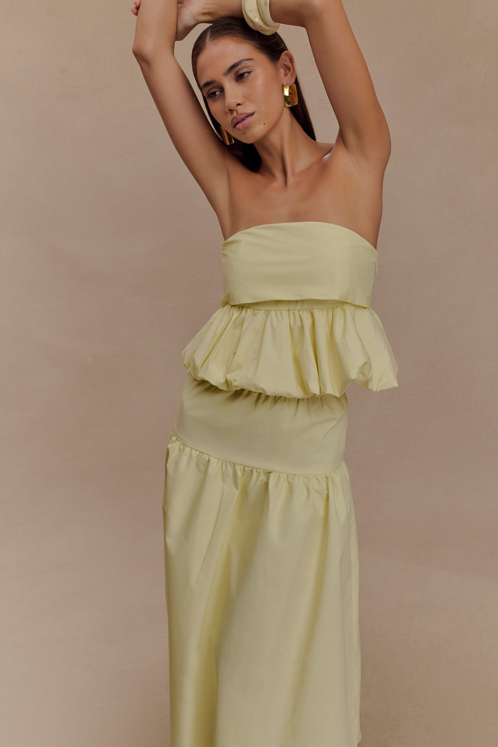 Amirah Midi Skirt - Lemon