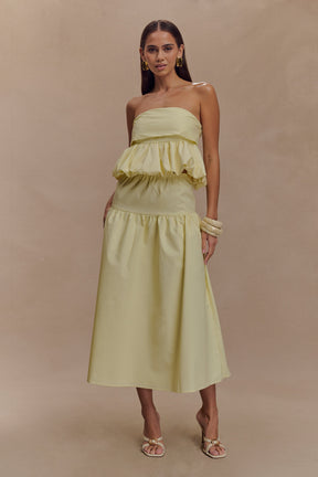 Amirah Midi Skirt - Lemon