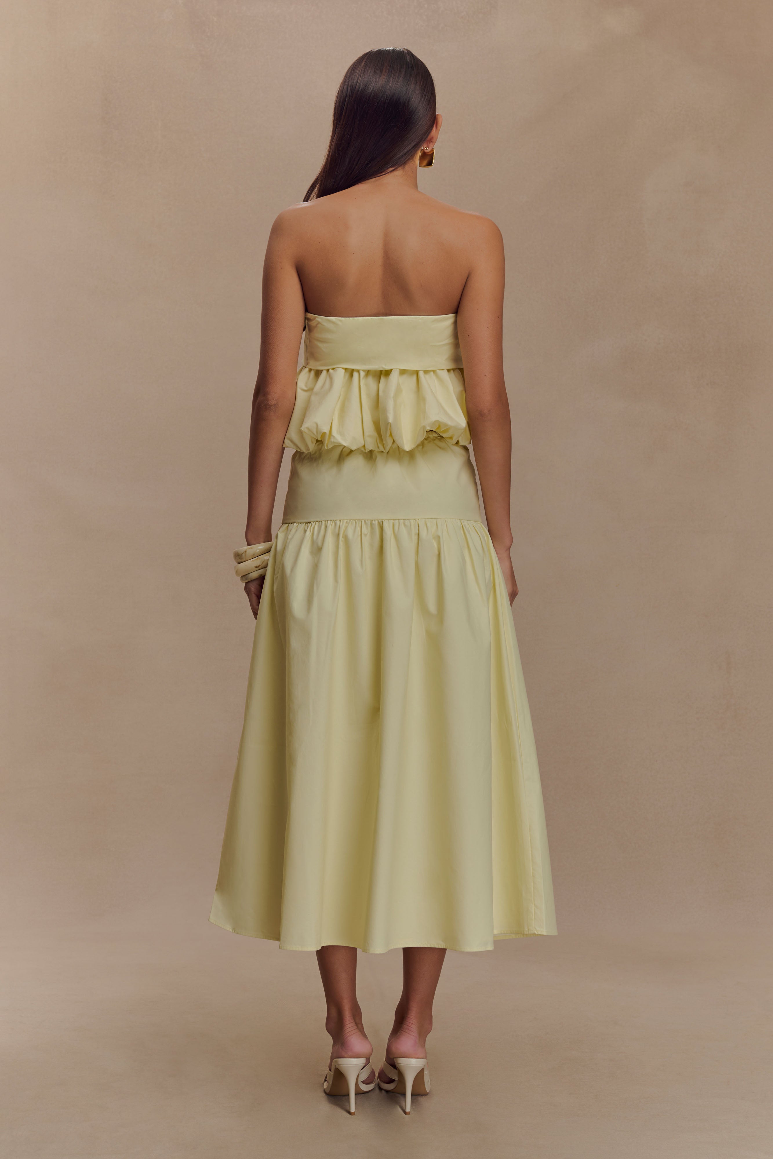 Amirah Midi Skirt - Lemon