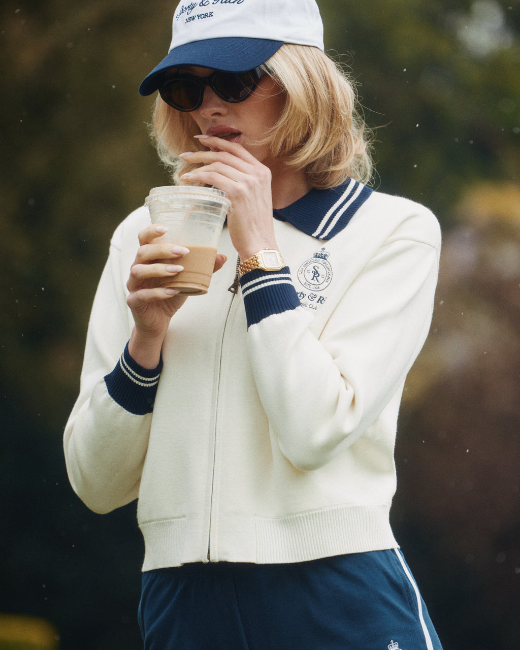 Syracuse Hat - White/Navy