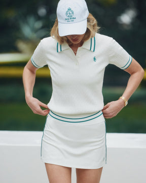 Crown Tennis Hat - White/Alpine