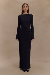 Kyle Knit Maxi Skirt - Black