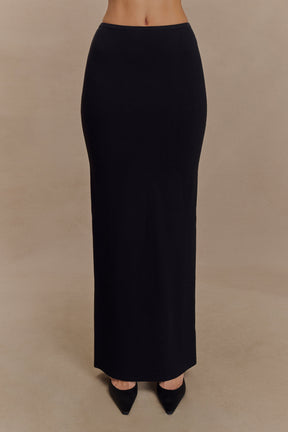 Kyle Knit Maxi Skirt - Black