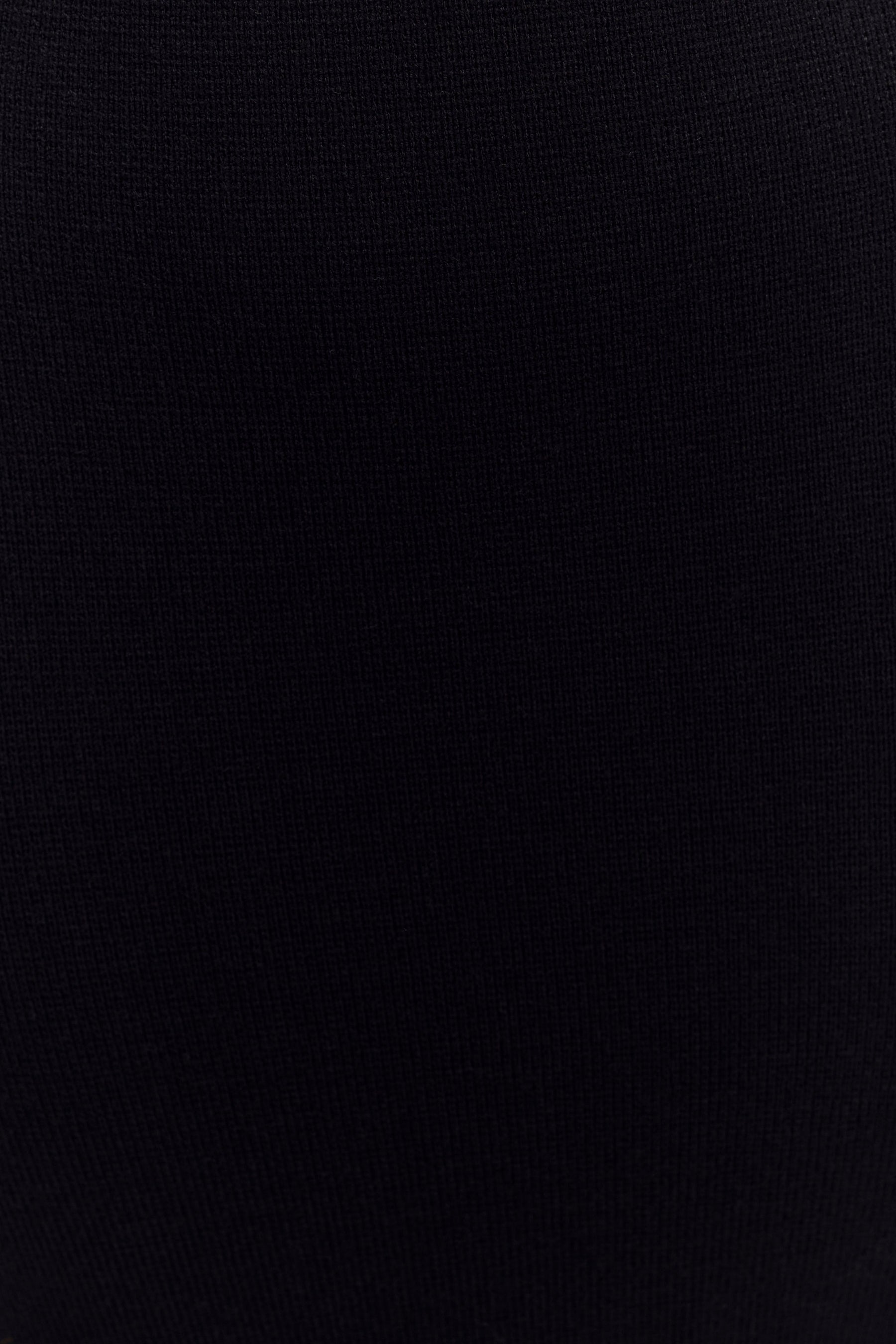 Justine Belted Knit Top - Black