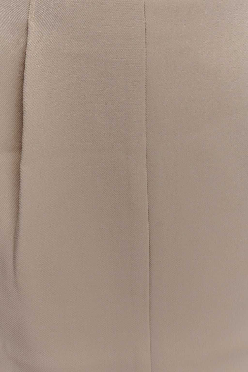 Vera Suiting Split Front Midi Skirt - Ivory Stone