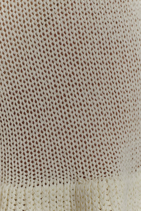 Eleanor Knit Frill Shorts - White