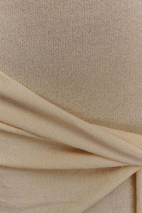 Taron Knit Mini Dress With Scarf - Cream