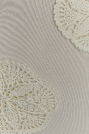 Teneika Crochet Knit Maxi Dress - Ivory