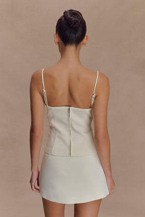 Jaime Suiting Mini Skort - Ivory