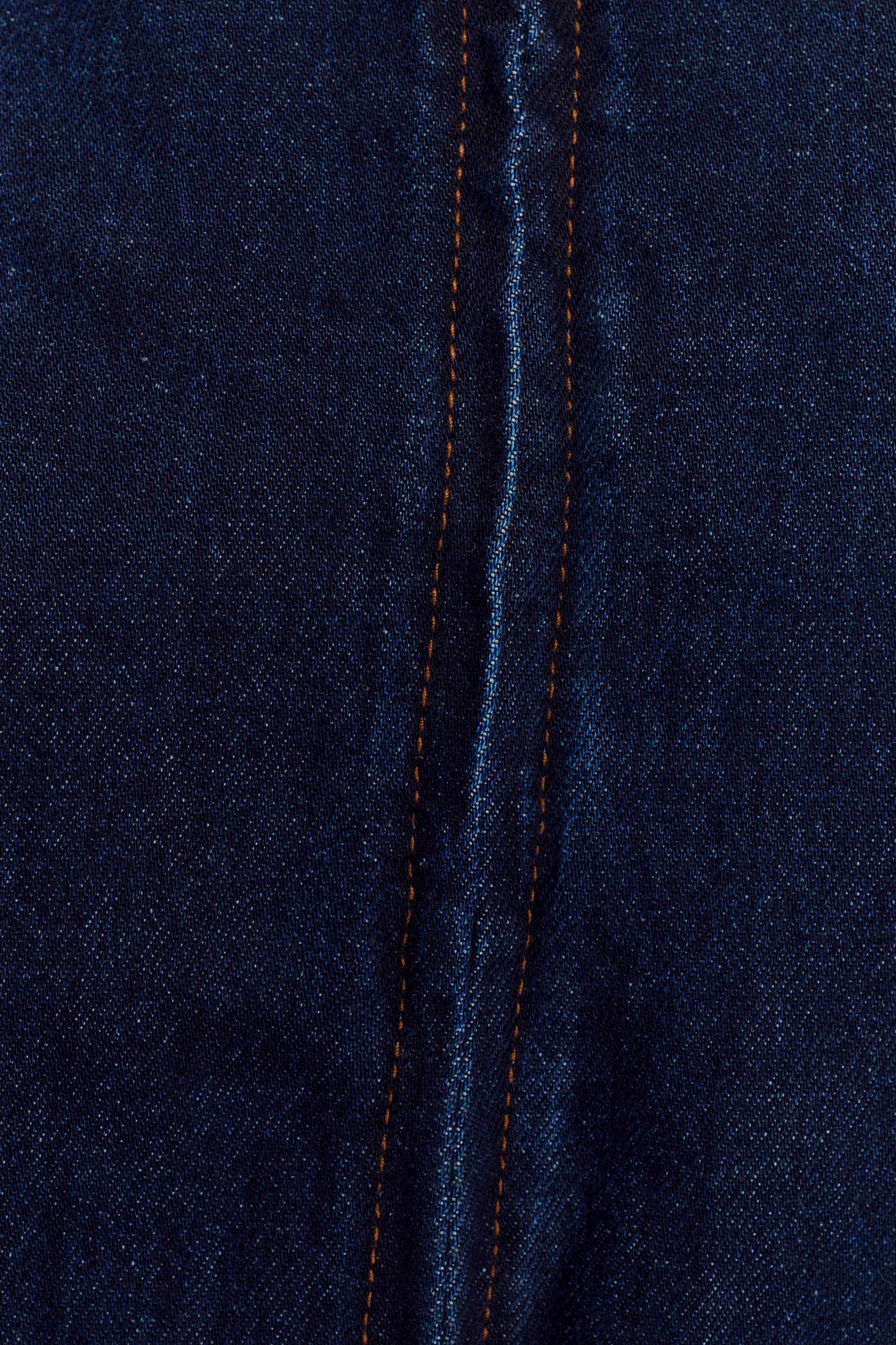 Fallon Cropped Denim Jacket - Indigo Blue