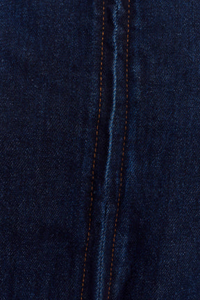 Fallon Cropped Denim Jacket - Indigo Blue