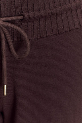 Natalya Knit Wide Leg Pants - Dark Chocolate