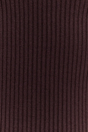 Natalya Ribbed Knit Cami Top - Dark Chocolate