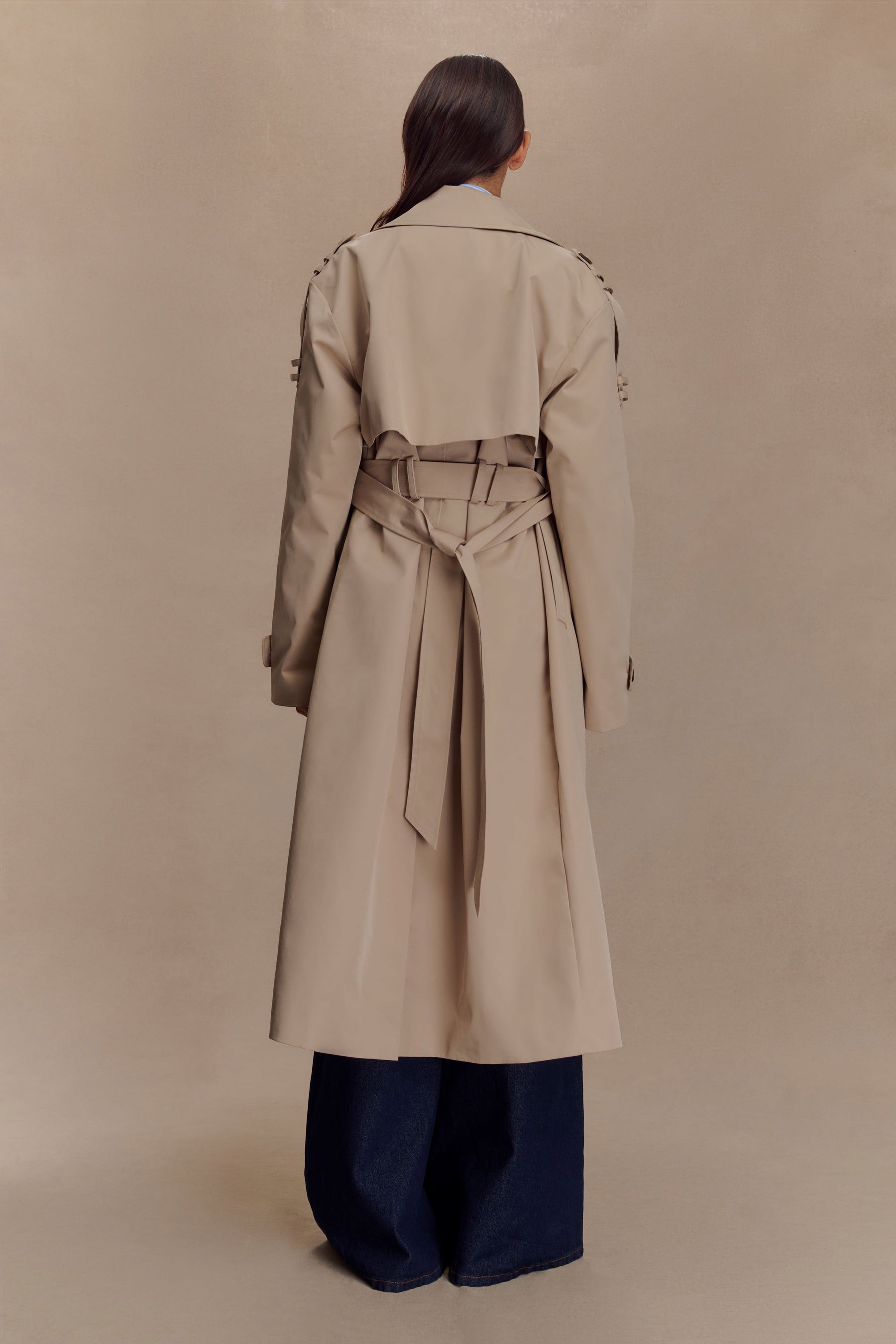 Lois Twill Trench Coat - Camel