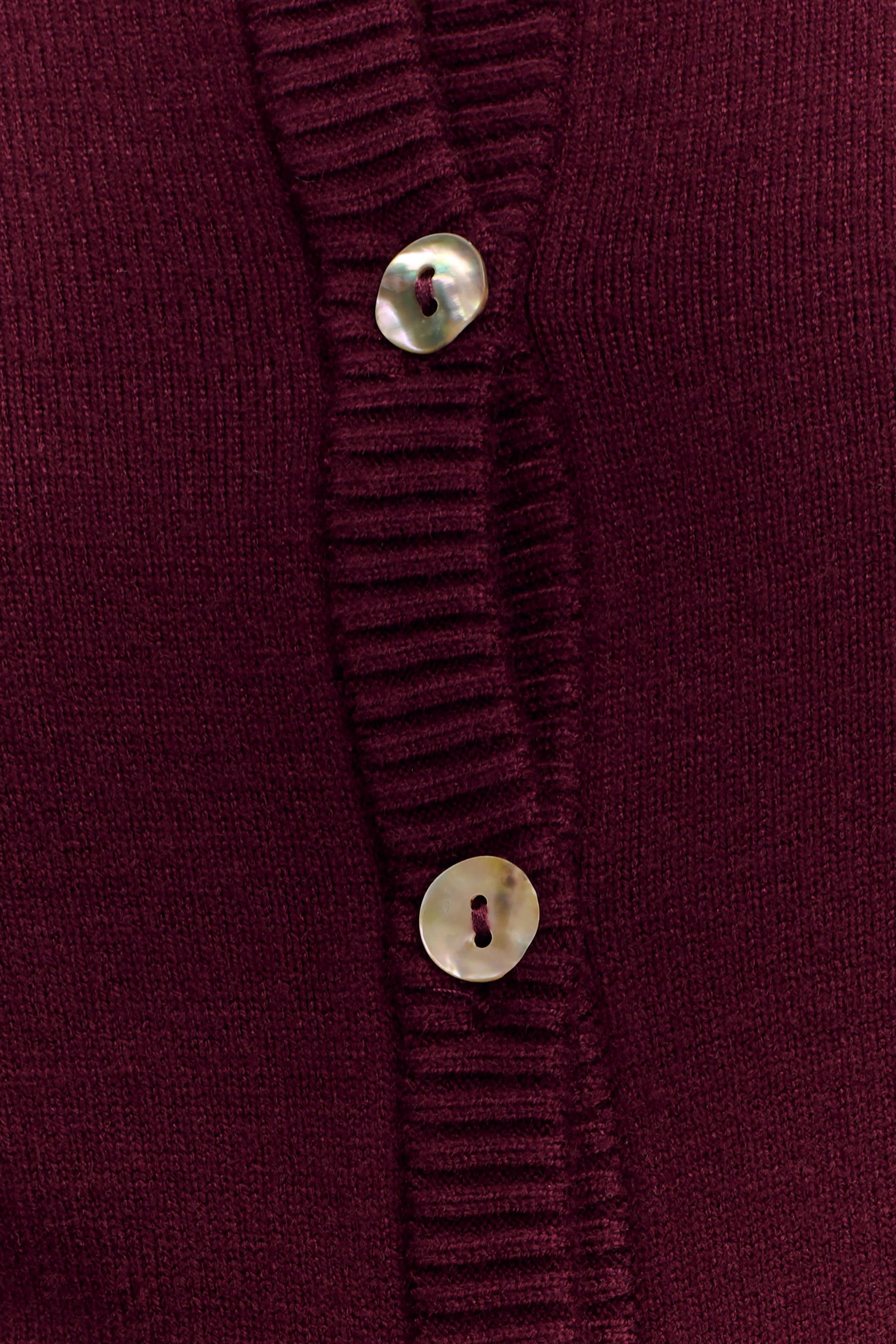 Reese Fitted Knit Cardigan - Merlot