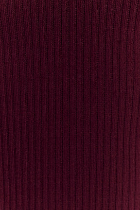 Natalya Ribbed Knit Cami Top - Merlot