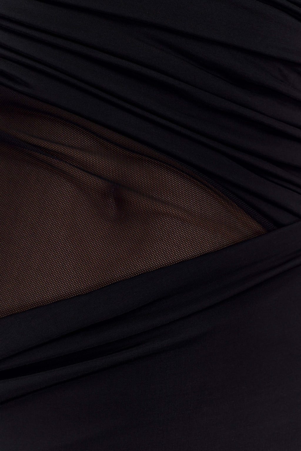 Callen One Shoulder Slinky Maxi Dress - Black