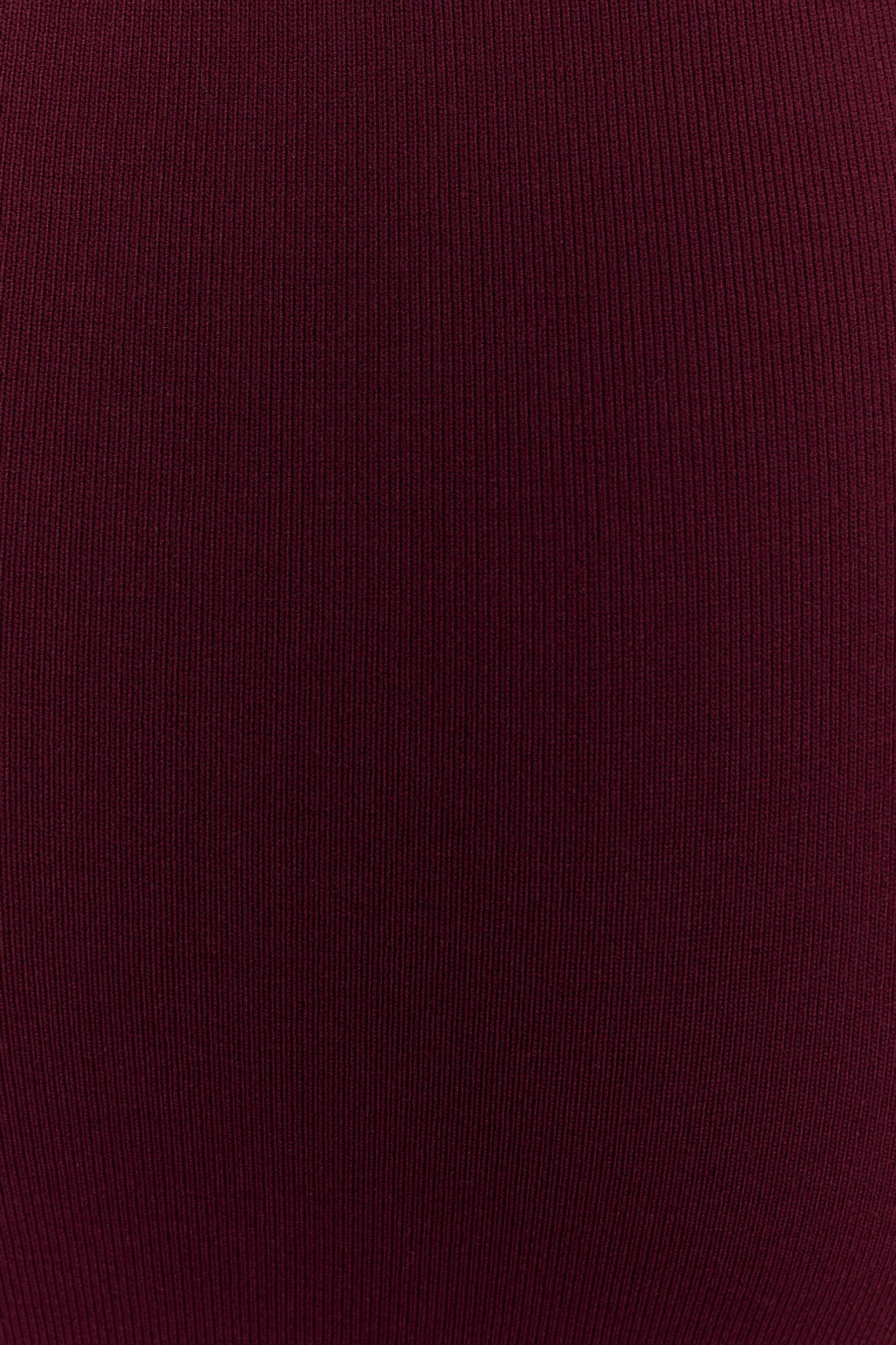 Francisca Mid Rise Knit Maxi Skirt - Merlot