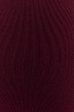 Francisca Mid Rise Knit Maxi Skirt - Merlot