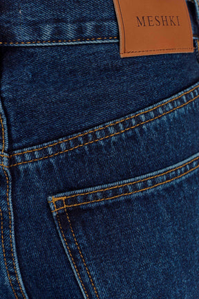 Laina Mid Rise Diamante Denim Jeans - Midnight Blue
