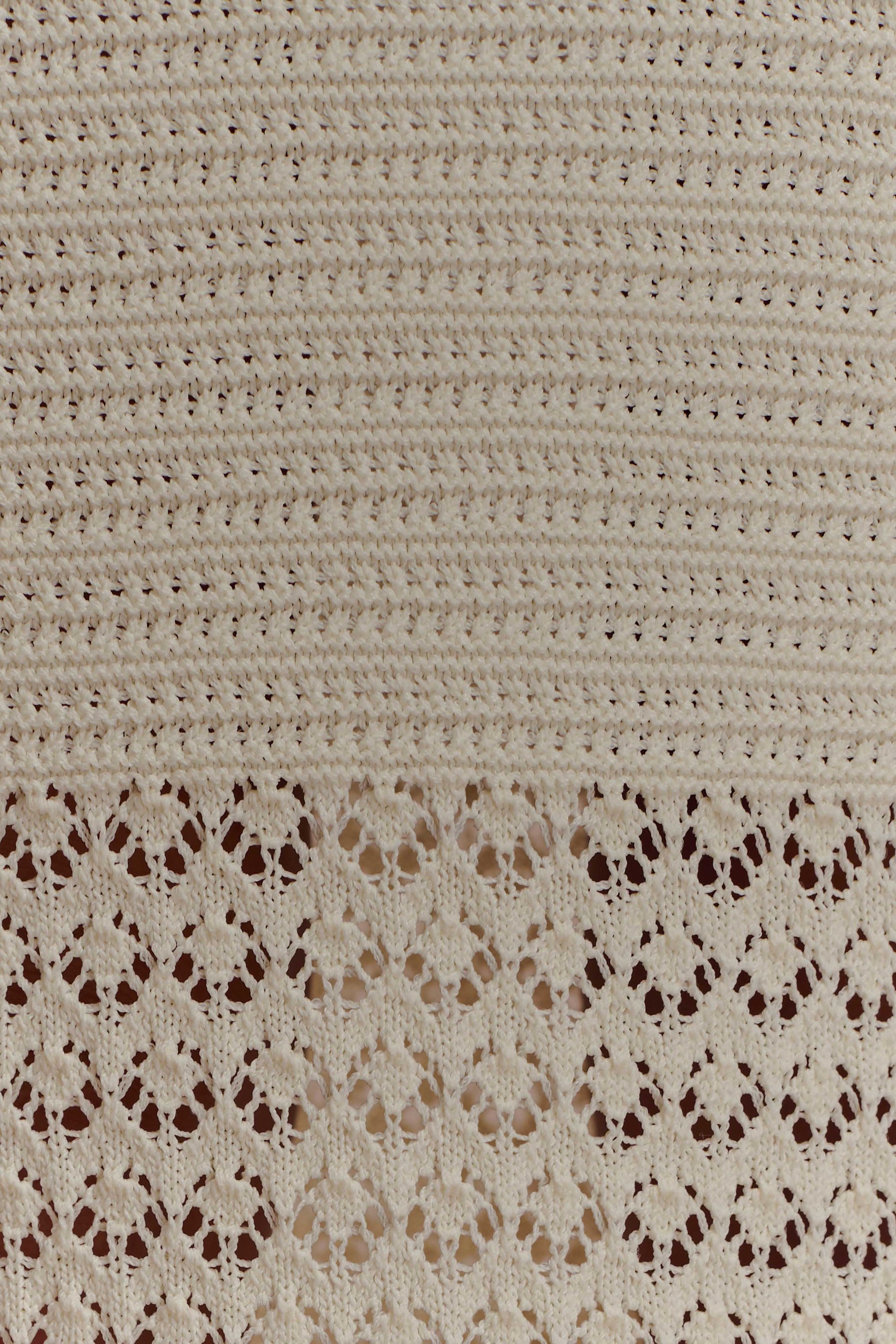 Madeline Scallop Knit Midi Skirt - Ivory