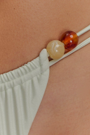 Memphis Beaded Bikini Bottom - Mint